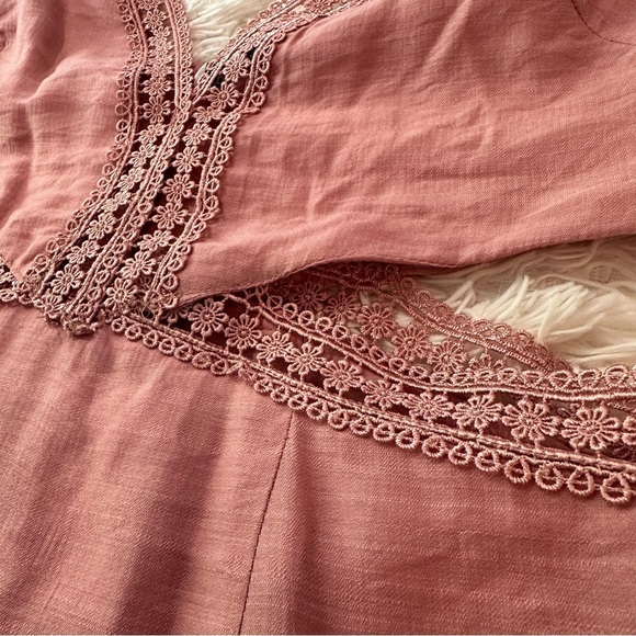 Indikah Rose Mauve Cutout Mini Dress – Size M - Picture 5 of 15